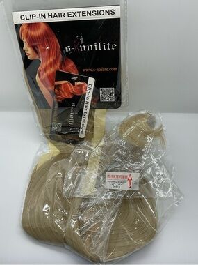 "Tie In" 27" Blonde Hair Extension  - Easy and looks great!  New in Packaging